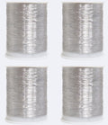 Mini Geumsa Eunsa Geumsaeksil Eunsaeksil Packets Inteusil Set , 4 Pack , Silbeo (금사 은사 금색실 은색실 인트실 실버)