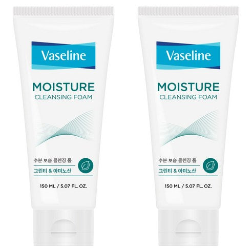 Aekyung Vaseline Moseucheo Cleansing Foam , 2 Pack , 150 ml (애경바세린 모이스처 클렌징 폼, 2개, 150ml)