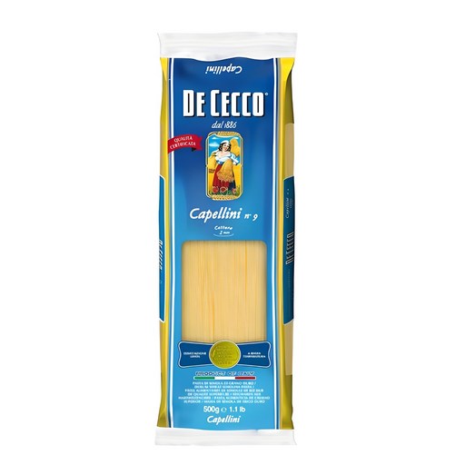 Decheko Kapelrini Paseuta , 500 g, 1 Pack (데체코 카펠리니 파스타)