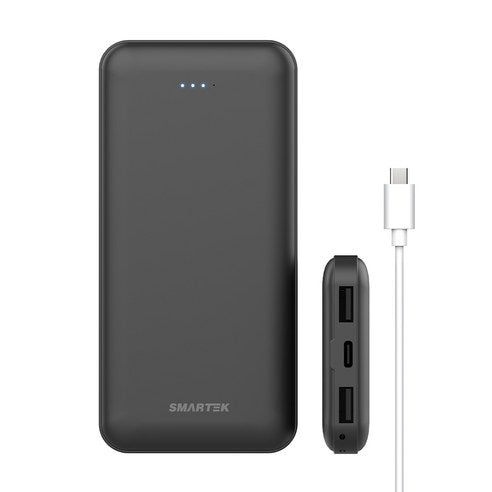 Seumatek Seulrim Bojo Pear Teori 10000 mAh + Cable Set , Black , STPB-CPB 1(PB 10) (스마텍 슬림 보조배터리 10000mAh + 케이블 세트, 블랙, STPB-CPB1(PB10))