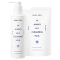 Dyuteuri Ha Amino Ol Cleansing Milkeu Bonpum 200 ml + Ripil 200 ml Set , 400 ml, 1 Pack (듀이트리 하이 아미노 올 클렌징 밀크 본품 200ml + 리필 200ml 세트, 400ml, 1개)