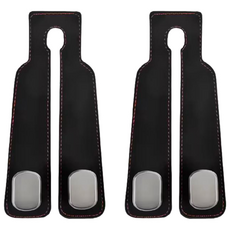 SEAMETAL Dyueol Whoo Keu Jadongcha Whoo Keugeol Hedeureseuteu Gori Geolswae Injo Seuwedeu + Metalsojae , Black , 2 Pack (SEAMETAL 듀얼후크 자동차 후크걸이 헤드레스트 고리 걸쇄 인조 스웨이드+메탈소재, 블랙, 2개)