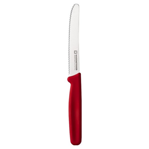 Bagensyutageo Stainless Topni , Red , 1 Pack (바겐슈타이거 스텐 톱니과도, 레드, 1개)