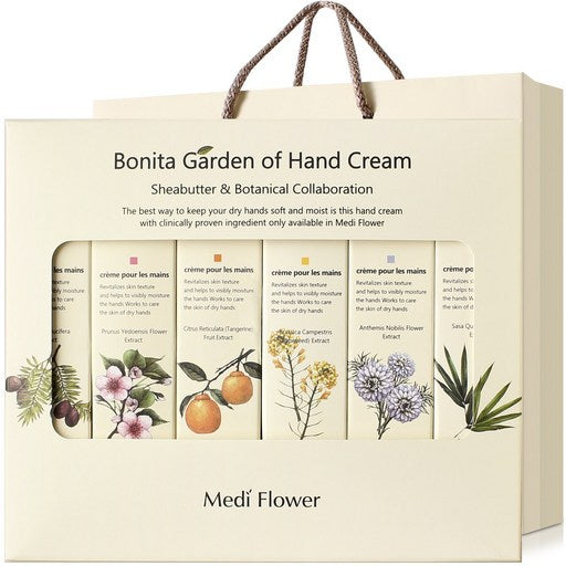 Medipeulrawo Bonita Deun Hand Cream 6 Types Set , 1 Pack (메디플라워 보니타 든)