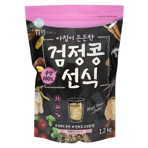 Taegwangseonsik Goksik Morning Deundeun Geomjeongkongseonsik , 1.2 kg, 1 Pack (태광선식 곡식 든든 검정콩선식)