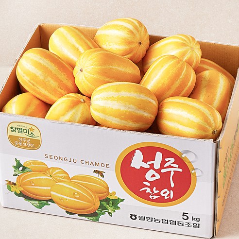 Heukmi 11 brix Watermelon , 5 kg Sang , 1 Pack (성주 가정용 실속 참외, 5kg, 1박스)