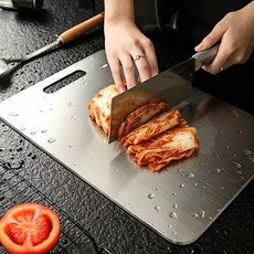 CookNest 304 Stainless Stainless Kaljip Anna Ma , Eunsaek , 1 Pack (CookNest 304 스텐 스테인레스 칼집 안나는 도마, 은색, 1개)