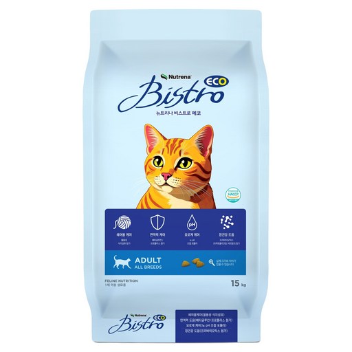 Nyuteurina Eodeolteu Goyang Biseuteu Ko Geonsiksaryo , Chicken , 15 kg, 1 Pack (뉴트리나 어덜트 고양 비스트 코 건식사료)