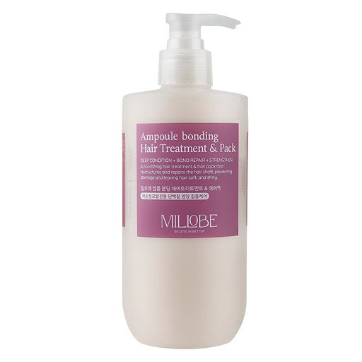 Milbe Aempeul Bonding Heeo Treatment & Heeo Pack , 1 Pack , 500 ml (밀베 앰플 본딩 헤어)
