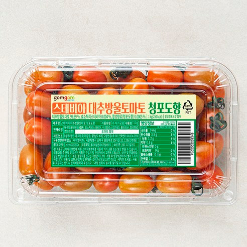 GuamPick Seutebia Daechu Cherry Tomato Cheong Grape Scent , 1 kg, 1 Pack (곰곰 스테비아 대추방울토마토 청포도향, 1kg, 1개)