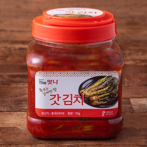 Inu Deo Flavor Na Mustard Greens Kimchi , 1 kg, 1 Pack (인우 더맛나 갓김치, 1kg, 1개)
