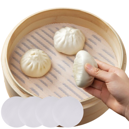 Deripik Silrikon Jjimgi Kkal Pack Sheets Teu Pudeumeswi , 32 cm, 5 Pack (데일리픽 실리콘 찜기 깔개 매트 푸드메쉬, 32cm, 5개)