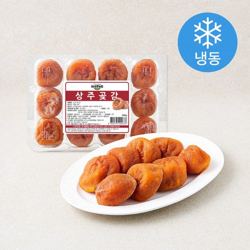 All Bareunnong Sheets Sangjugot Persimmon 12 Pack Pack ( Frozen ), 1 Pack , 500 g (All바른농장 상주곶감 12개입 (냉동), 1개, 500g)
