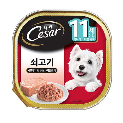 Sijeo 11 Set Sang Sinieo Gangaji Jusik Cans , So , 100 g, 1 Pack (시저 상 시니어 강아지 주식 소)