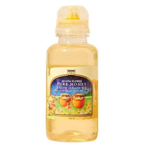Jeongwondam Jayeon Akasia Sunsu Beol Honey , 1 Pack , 500 g (정원담 자연 아카시아 순수 벌)