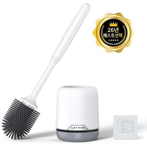 LEFREE Silrikon Byeongisol Ttulheoppeong Set Seontaeksik Mu Square Cheongso Bangsu Banggompang Byeokgeol Geochidae Byeongipyo Noodles Boho S (실리콘 변기솔 뚫어뻥 선택식 무 청소 방수 방곰팡 벽걸 거치대 변기표 보호 적 화 실 욕실 청소구 그레)