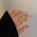 Simpeul Reeodeu Ring Banji 3 Types Set Opeun Jojeolneung Sseoji Curl Banji 3 P (심플 레어드 링 반지 오픈 조절능 써지)