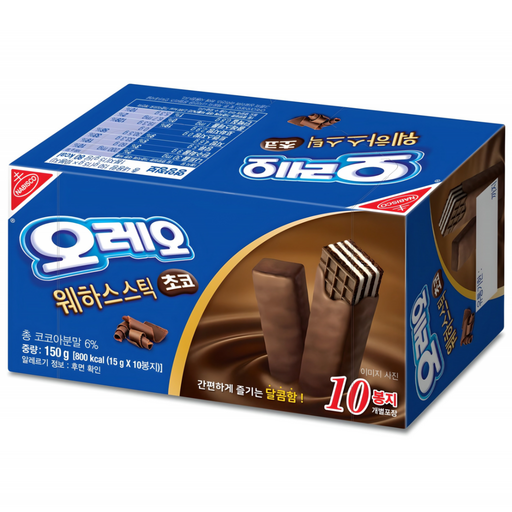 Oreo Wehaseu Stick Choko , 150 g, 1 Pack (오레오 웨하스 초코)