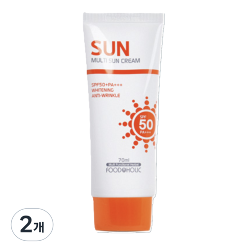 Pudeueoholrik Meolti Seon Cream SPF 50 PA+++, 2 Pack , 70 ml (푸드어홀릭 멀티 선)