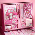 Seonmulyong Sanrio Daeori Kkumigi Set Rice Cake Momeji Seutikeo Ja Kiring Makingtepeu Bolpen Betji Guseong , 1 Pack , Mameldi (선물용 산리오 다어리 꾸미기 모메지 스티커 자 키링 마킹테프 볼펜 벳지 구성 마멜디)