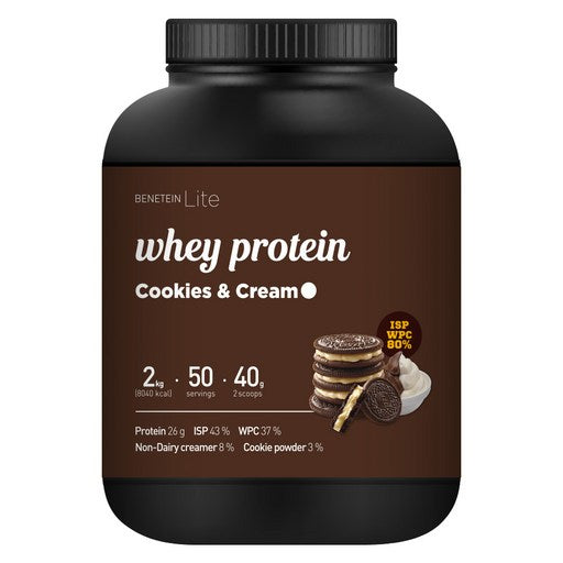 Betin Rateu We Peutin Protein Swekeu Cookie & Cream Flavor , 1 Pack , 2 kg (베틴 라트 웨 프틴 쉐크)