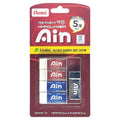 Pentelain Pentel Hapolrimeo Jiu Pack Red Jung 2 p + Blue 2 p + Black Set ZEAHS 06-G 5, Red , Blue , Black , 1 Set (펜텔아인 펜텔 하폴리머 지우 중)