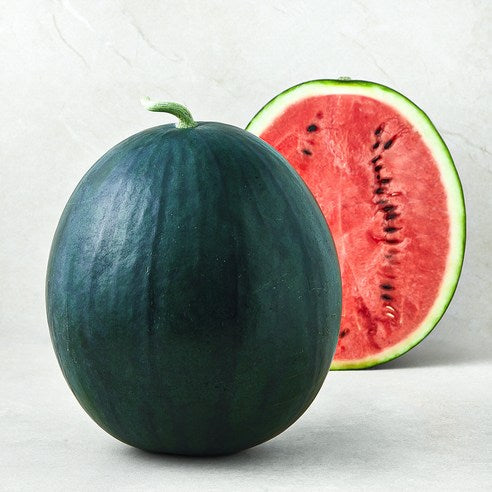 Heukmi 11 brix Watermelon , 5 kg Sang , 1 Pack (곰곰 흑미 수박 (11 brix 이상), 5kg 이상, 1개)