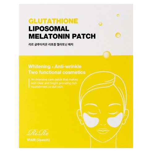Rireu Geulrutachion Ri Packets Jom Melratonin Paechi , 1 Pack , 5 Pack Pack (리르 글루타치온 리포좀 멜라토닌 패치, 1개, 5개입)