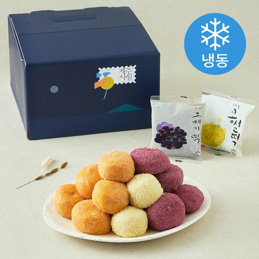 Jeju Sa 5 Types Honhap Omegi Rice Cake 60 g x 30 Pack Set ( Frozen ), 1 Set (사 혼합 오메기)