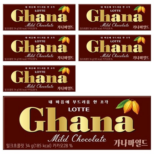 Na Madeu Milkeuchokolrit , 34 g, 6 Pack (나 마드 밀크초콜릿)