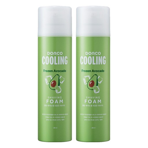 Ruko Cooling Peujeun Aboka Swebing Foam , 250 ml, 2 Pack (루코 프즌 아보카 쉐빙)