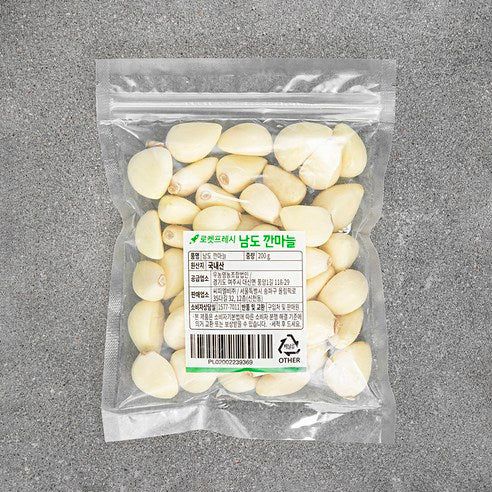 Nam Kkan Garlic , 200 g, 1 Pack (남도 깐마늘, 200g, 1개)