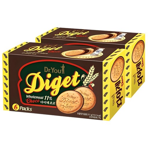 Dakteoyu Daje Choko , 311 g, 2 Pack (닥터유 다제 초코)