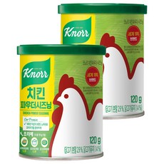 Keunoreu Chicken Powder Sijeuning , 120 g, 2 Pack (크노르 치킨파우더 시즈닝, 120g, 2개)