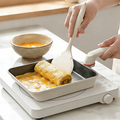 Mostrin Indeoksyeon Titanyum Daehyeong Egg Malpaen Silrikon Dwijip Pack Set , 1 Set , 22 cm (Mostrin 인덕션 티타늄 대형 계란말이팬 실리콘 뒤집개 세트, 1세트, 22cm)