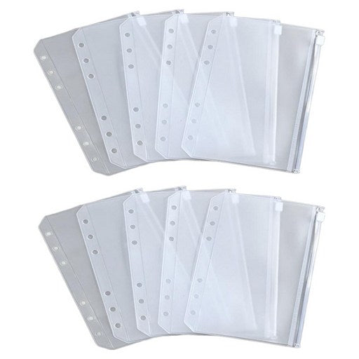 Ateujo A 6 6 Gong Daeori Sokji Hyeongeum Dayong Jipeobaek , 10 Pack , 1 Sheets (아트조 공 다어리 속지 현금 다용 지퍼백)
