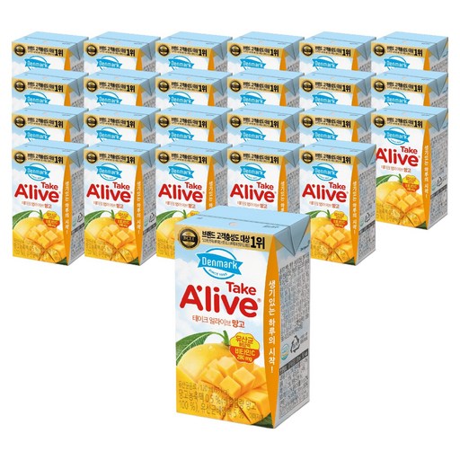 Denmakeu Tekeu Eolrabeu Mango , 120 ml, 24 Pack (덴마크 테크 얼라브)