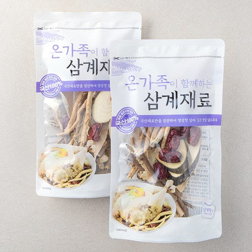 Sandeul Onjok Hamkkeha Samgyejaeryo , 100 g, 2 Pack (산들 온가족이 함께하는 삼계재료, 100g, 2개)