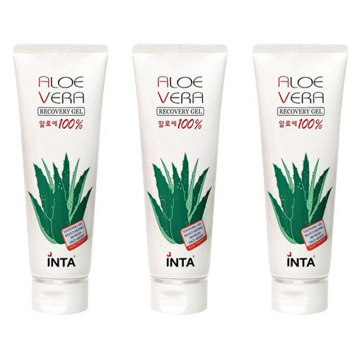 Inta 100% Al Berarikeobeori Gel , 240 ml, 3 Pack (인타 알 베라리커버리 겔)