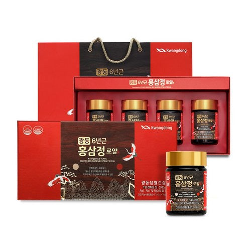 Gwangdong 6 Geun Red Ginseng Extract Yal , 1 Set , 800 g (광동 6년근 홍삼정 로얄, 1세트, 800g)