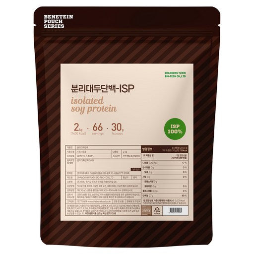 Bunri Dae Protein Sikmulseong So Peutin Wonmul Bochungje ISP Mu Flavor , 1 Pack , 2 kg (분리 대 식물성 소 프틴 원물 보충제 무)