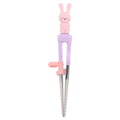 Rilpang Adongyong Deo Stick MAC Seu 1 Dangye Oreunsonyong Stainless Chopsticks , Seunouraebit , 1 Pack (릴팡 아동용 더스틱 맥스 1단계 오른손용 스텐 젓가락, 스노우래빗, 1개)