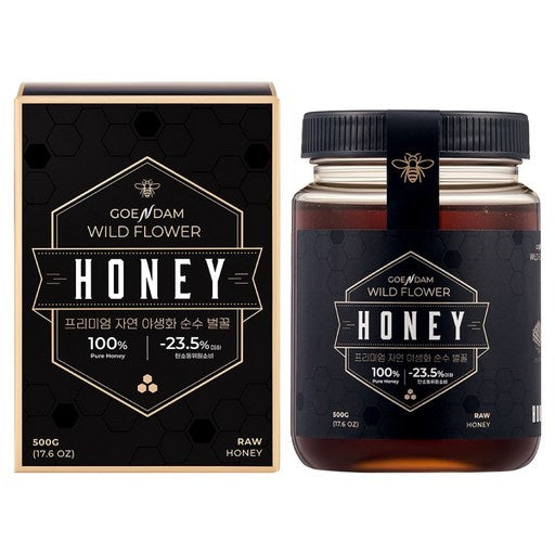 Goeundam Jayeon Yasaenghwa Sunsu Beol Honey , 1 Pack , 500 g (고은담 자연 야생화 순수 벌)
