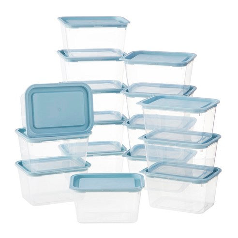Comet Frozen Rice Gukyong Jeonjareinji Square Yonggi Blue 600 ml, 1 6 Pack , Danpum (코멧 냉동밥 국용 전자레인지 사각 용기 블루 600ml, 16개, 단품)