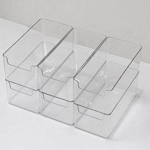 Dayong Jeongri Sunapham , 6 Pack , Tumyeong (다용도 정리 수납함, 6개, 투명)