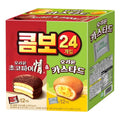 Orion Kombo Choco Pie Jeong 12 p + Custard 12 p, 744 g, 1 Pack (콤보 정)