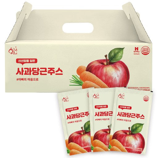 Hwanggeum Apple Danggeunjuseu , 100 ml, 30 Pack (황금 당근주스)