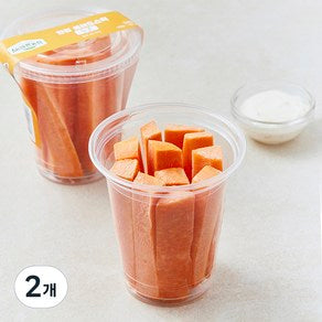 All Bareunnong Sheets Cup Saelreodeu Stick Danggeun , 2 Pack , 180 g (All바른농장 한컵 샐러드스틱 당근, 2개, 180g)