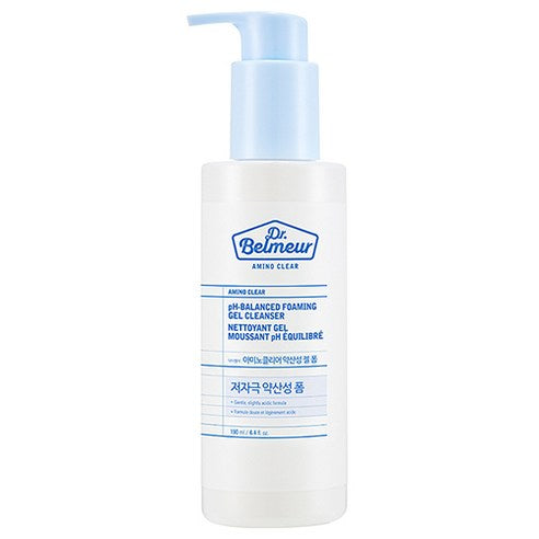The Face Shop Dakteobelmeo Amino Clear Yaksanseong Gel Foam Cleanser , 190 ml, 1 Pack (더페이스샵 닥터벨머 아미노클리어 약산성 젤 폼 클렌저, 190ml, 1개)