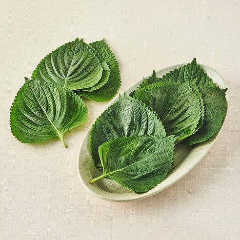Organic Perilla Leaves , 50 g, 1 Pack (유기농 깻잎, 50g, 1팩)